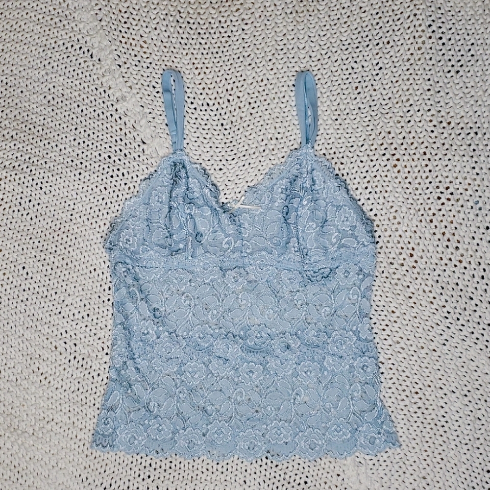 4 for $12 🧚‍♀️ Baby Blue Lace Lingerie Tank